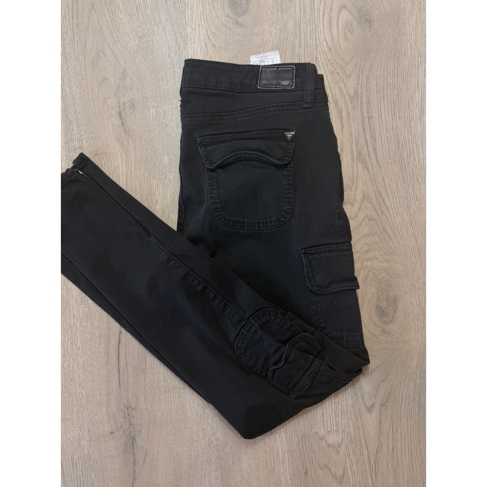 Guess Black Cargo Skinny Jeans For Woman Size 27